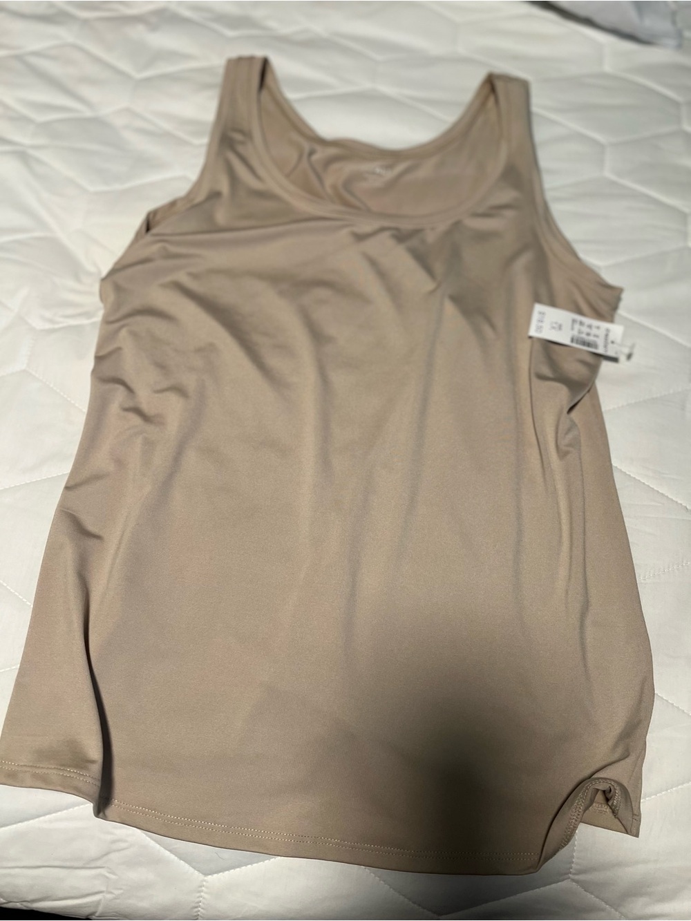 Roz & Ali Beige Tank Top